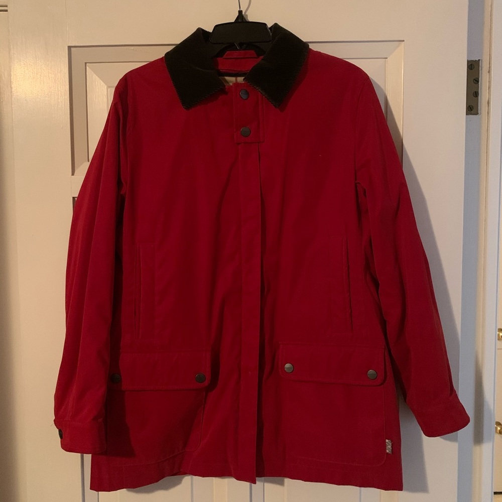 Red Burberry Padded Interior Jacket Women’s